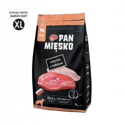 Pan Mięsko cielęcina z indykiem - granulat XL 9kg